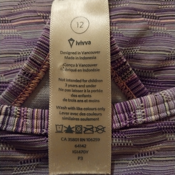 Ivivva by Lululemon Power Y Tank size 12 - Picture 4 of 8